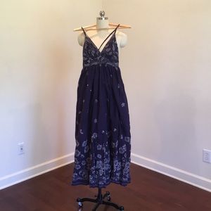 Gap Floral Cotton Maxi Dress, XS